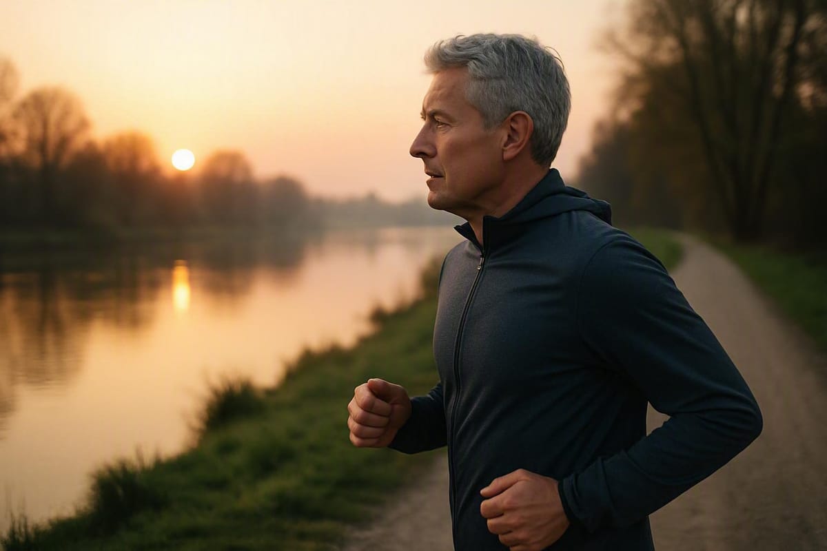 Client running along a path
